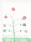 Crayon Drawing – Flowers & Grass